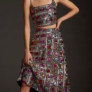 in Search Of-  Maeve brand sequin deco set from Anthropologie